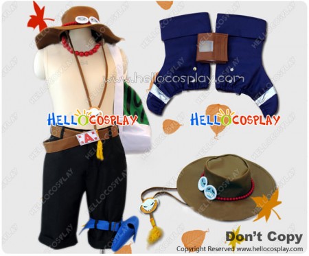 One Piece Cosplay Portgas D Ace Ver 3 Costume Shoe Covers Full Set