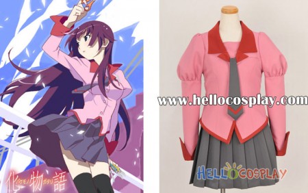 Bakemonogatari Cosplay School Girl Uniform