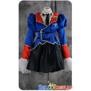 Code Geass Cosplay Leila Malkal Blue Uniform Costume