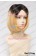 Haikyū Cosplay Kenma Kozume Wig Layered Short Gradual Change Black Golden Gray