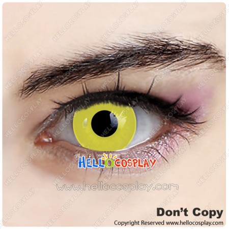 Pure Yellow Cosplay Contact Lense