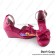 Princess Lolita Shoes Matt Rose Red Ankle Strap Bow Wedge Heel Sandals