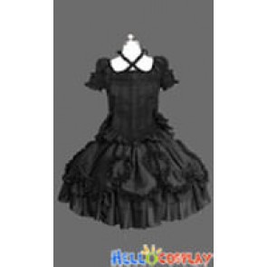 Gothic Lolita Punk Victorian Black Dress