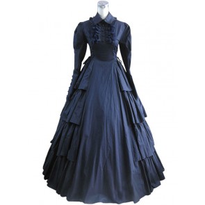 Victorian Lolita Vintage Party Gothic Lolita Dress Dark Blue