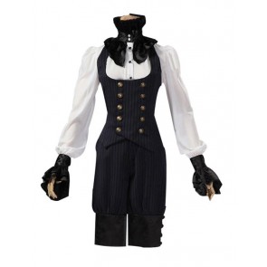 Victorian Tailored Suit Stripe Vest Breeches Halloween Steampunk Costume