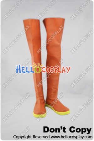Vocaloid 3 Cosplay Megpoid Gumi Orange Long Boots