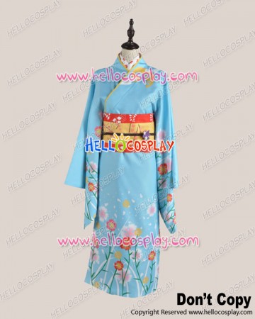 Puella Magi Madoka Magica Cosplay Madoka Kaname Kimono Costume