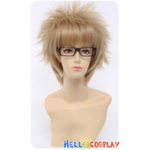 Haikyū Cosplay Kei Tsukishima Wig Short Light Golden