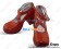 Wine Red Crossing Ruffle Strap Chunky Princess Lolita Shoes