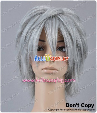 Silver Grey Short Cosplay Layered Wig