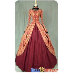 Victorian Gothic Formal Ball Gown Reenactment Clothing Stage Lolita Dress Costume