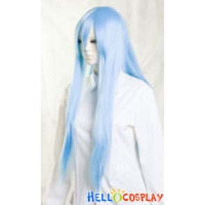 Deep Sky Blue Medium Cosplay Straight Wig