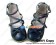 Dark Blue Bows Ruffle Sweet Chunky Princess Lolita Shoes