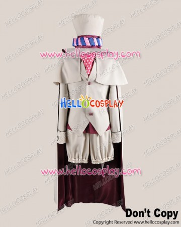 Blue Exorcist Ao No Ekusoshisuto Cosplay Mephisto Pheles White Costume