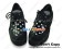 Suede Black And White Polka Dot Platform Punk Lolita Shoes