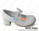 Matt White Charlotte Bow Strap Chunky Sweet Lolita Shoes