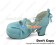 Matt Blue Bow Crossing Straps Chunky Sweet Lolita Shoes