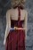 Party Cosplay Red Satin Ball Gown Formal Dress Costume