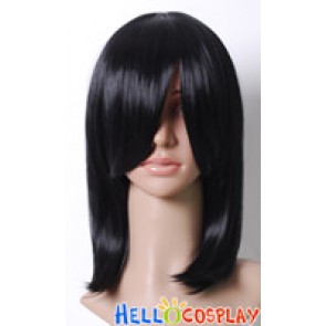Black 45cm Cosplay Straight Wig