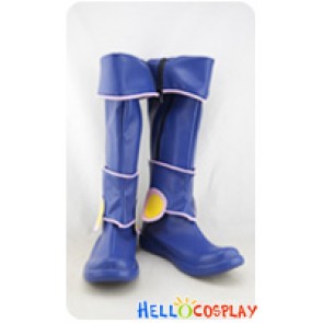 Yu Gi Oh Cosplay Shoes Dark Magician Girl Blue Boots