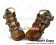 Light Brown Bows Straps Chunky Princess Lolita Shoes