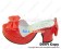 Watermelon Red Bows Chunky Princess Lolita Shoes