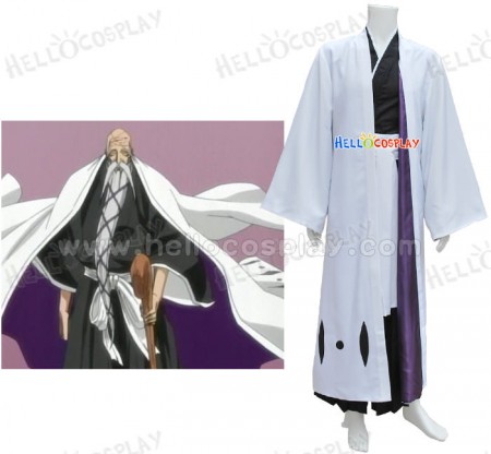 Bleach Shigekuni Yamamoto-Genryusai Cosplay Captain Cloak