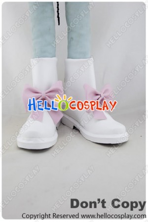 AKB0048  Cosplay Sonata Shinonome Short White Boots