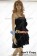 Party Cosplay Black Cape Lady Sling Dress Uniform Costume