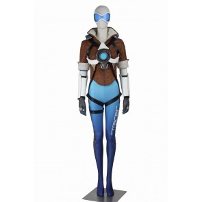 Overwatch Tracer Cosplay Costume Uniform Blue