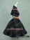 Gothic Lolita Cosplay Victorian Coat Reenactment Steampunk Stage Black Dress Costume