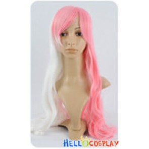 Danganronpa Dangan Ronpa Cosplay White Pink Rabbit Usami Monom Personification Wig