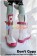 Vocaloid 3 Cosplay Ia White and Red Short Boots