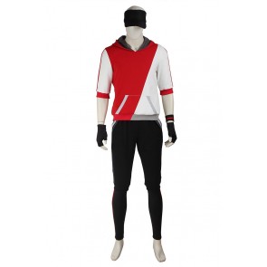 Pokemon GO Male Red Uniform Cosplay Costume