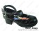 Matte Black Back Ruffle Strap Chunky Princess Lolita Shoes