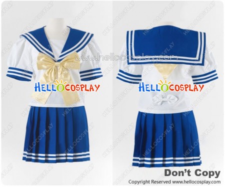 Lucky Star Cosplay Konata Izumi Costume Summer Sailor Uniform