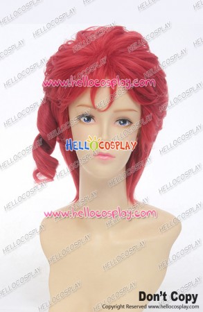 JoJo's Bizarre Adventure Cosplay Noriaki Kakyoin Wig Curly Short Red