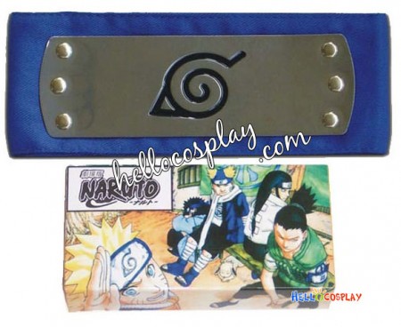 Naruto Ninja The Village Of Konohagakure Blue HeadBand