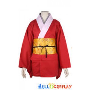 Gintama Cosplay Costume Kagura Kimono Dress