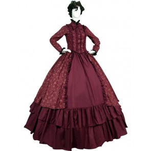 Victorian Lolita Reenactment Theatre Period Floral Gothic Lolita Dress