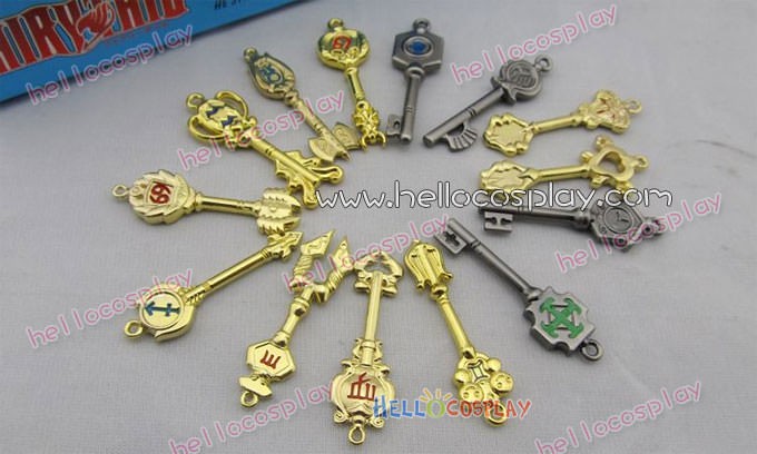 Fairy Tail Keys Zodiac Keychains Box 14 Sets Fairy Tail Keys Zodiac Keychains Box 14 Sets