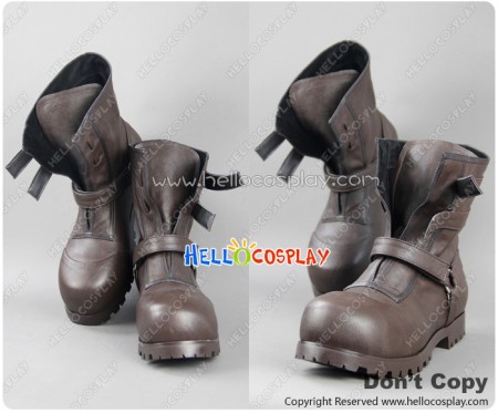 Fullmetal Alchemist Cosplay Edward Elric Brown Short Boots