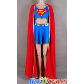 DC Comics Cosplay Blue Red Girl Dress Costume