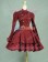 Victorian Lolita Steampunk Military Coat Gothic Lolita Dress Burgundy