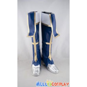 BlazBlue Cosplay Shoes Jin Kisaragi Boots Navy Blue