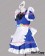 Touhou Project Cosplay Sakuya Izayoi Blue Maid Dress Costume