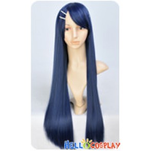 Danganronpa Dangan Ronpa Cosplay Sayaka Maizono Dark Blue Black Wig