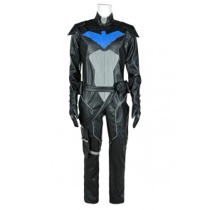 Young Justice Cosplay Nightwing Uniform Costume Jumpsuit Black Version
