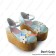 Princess Lolita Mirror Blue With White Daisies High Platform Ankle Strap Sandals