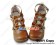 Light Brown Three Bows Straps Chunky Princess Lolita Shoes
